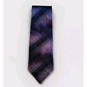 100% Silk MILANO UOMO Copper Shimmer Gent's Tie Executive Power Necktie purple